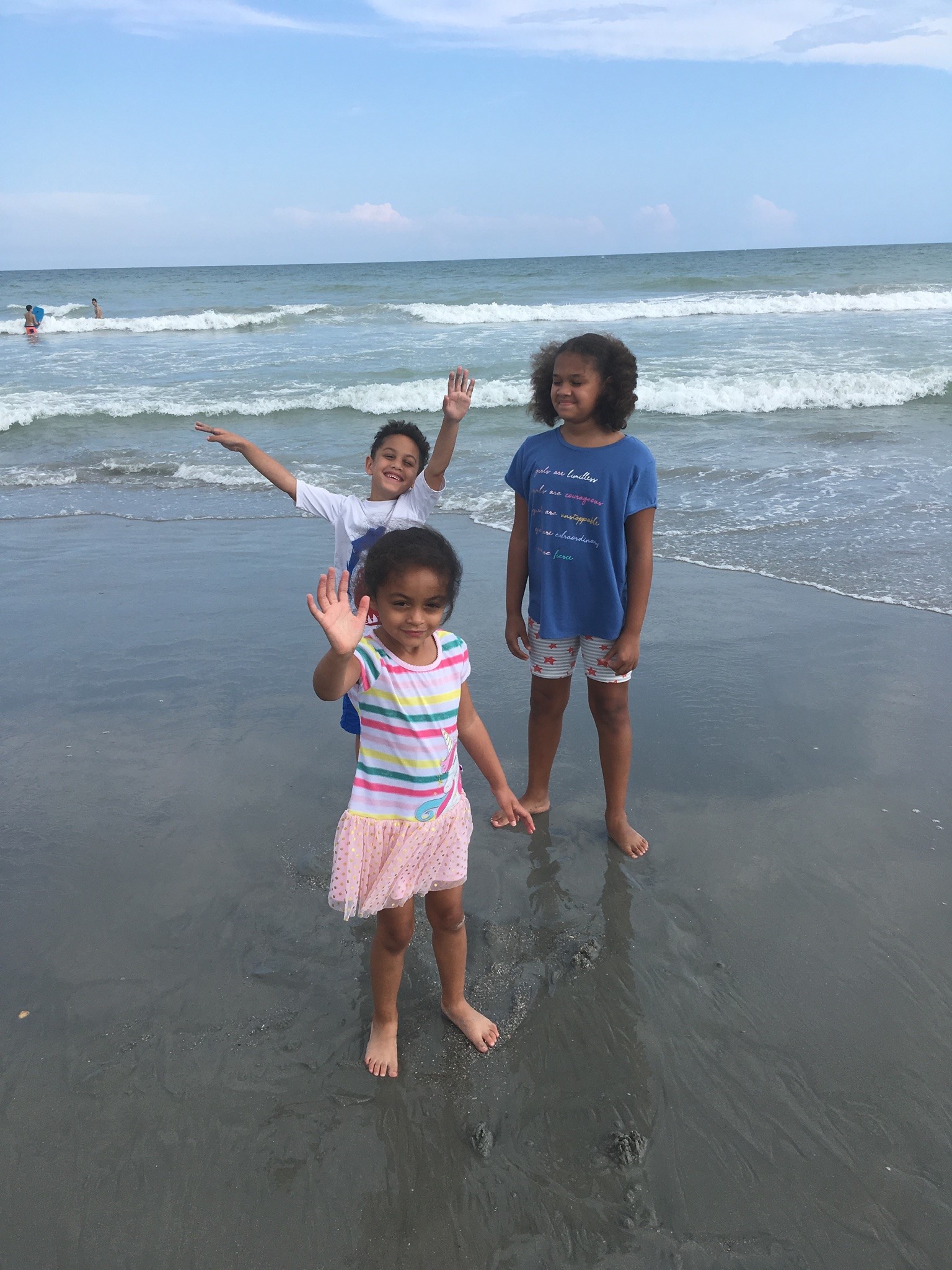 kids on beach