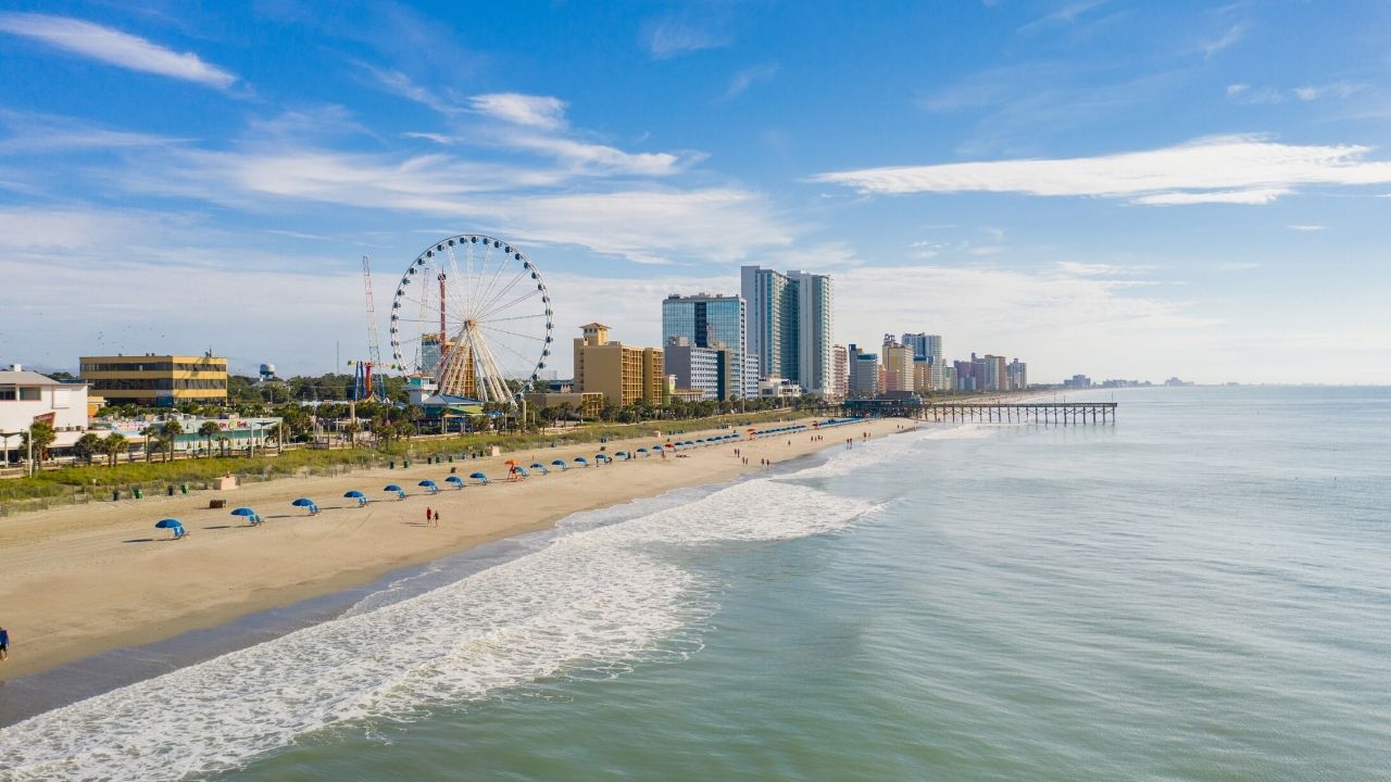 Skyline of Myrtle Beach Boardwalk